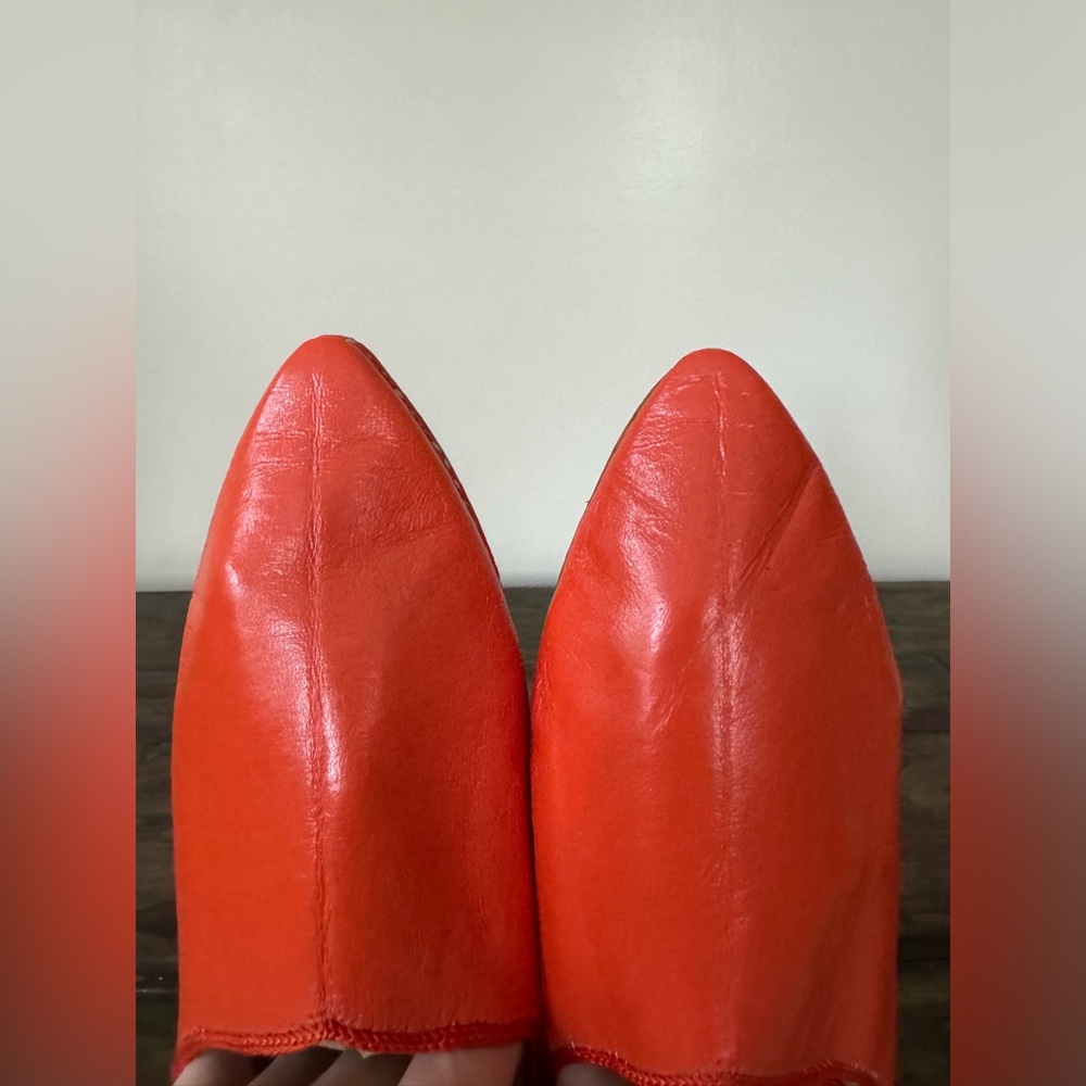 Moroccan‎ handmade all leather Babouche shoes/slippers in Sz M - Picture 9 of 10
